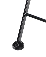 Set di 2 sedie da giardino COMISO Pieghevole Metallo Nero/Bianco_982135