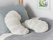 Set di 2 cuscini SNOWDROP 40 x 25 cm Cotone Bianco_1178842