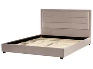 Bed Velvet ROUEN 180 x 200 cm (EU Super King) Taupe_1004666