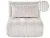 Single Sofa Bed LYSEKIL Corduroy Off-White