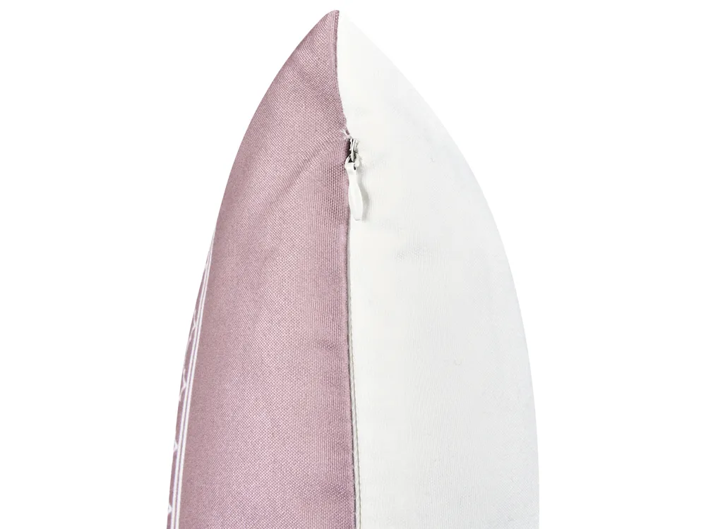 Zestaw 2 poduszek ogrodowych TVISTA Wzór orientalny 45 x 45 cm Purpurowy_979860