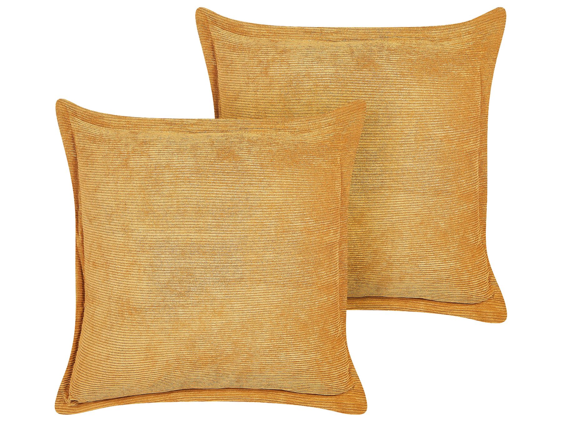 Set di 2 cuscini velluto giallo 43 x 43 cm ZINNIA_855229