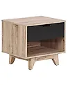 1 Drawer Bedside Table SPENCER Black