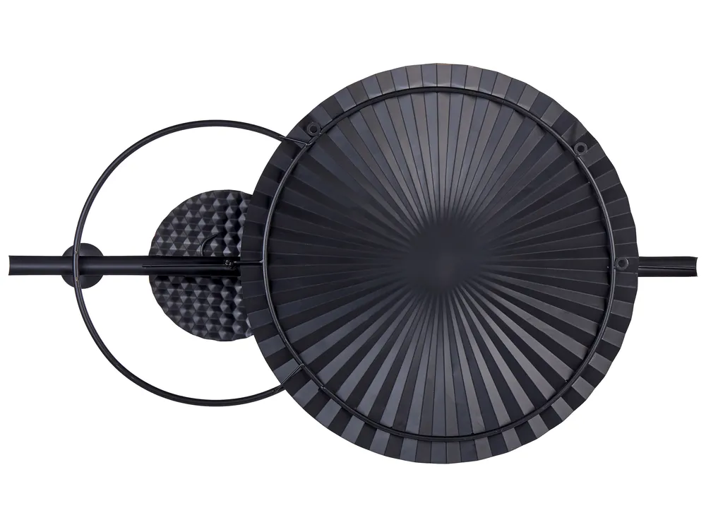 Dekoracja ścienna RUTHENIUM Metal 59 cm Czarny_843763