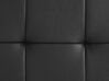 Elegantná čierna kožená posteľ 180 x 200 cm LILLE_812678