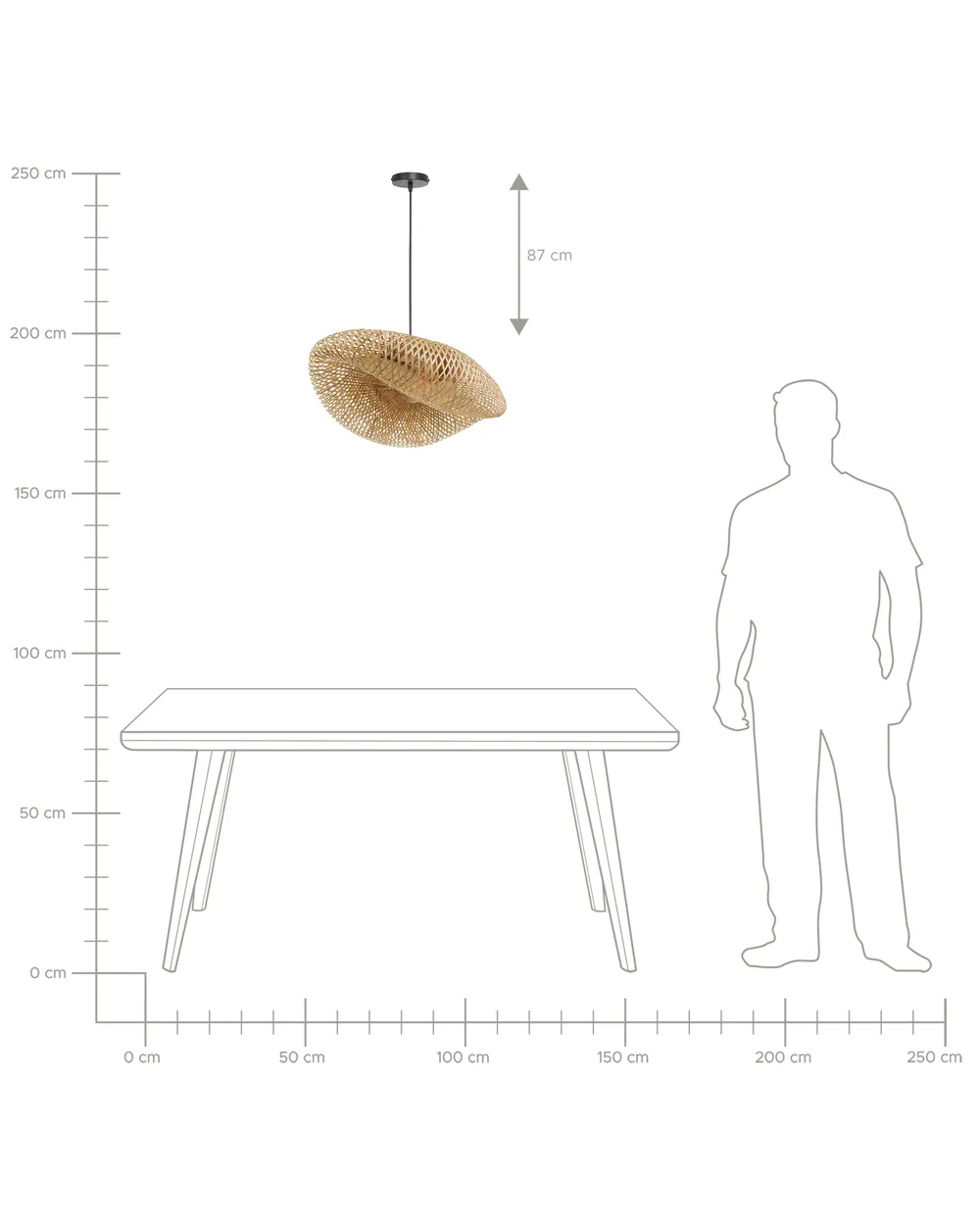 Lampadario BALHA Legno di bambù Naturale_934733