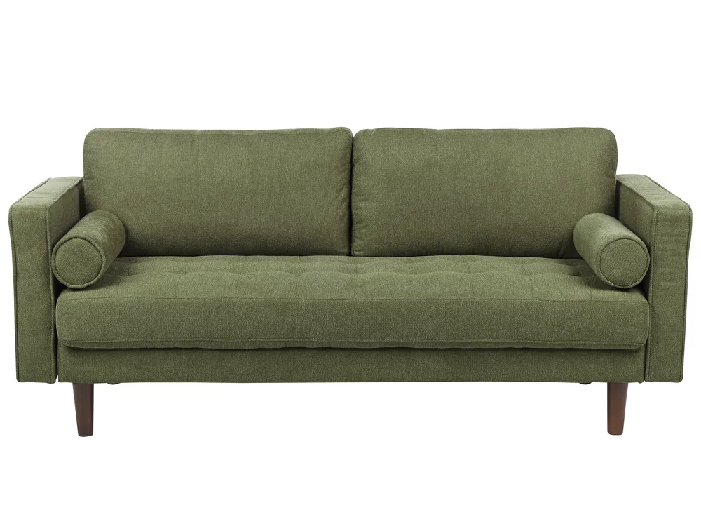 Living Room Set 6 Seater NURMO Fabric Dark Green_896040