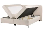 Divan Bed with Storage REGENT Fabric Light Beige 160 x 200 cm (EU King Size)_1065403