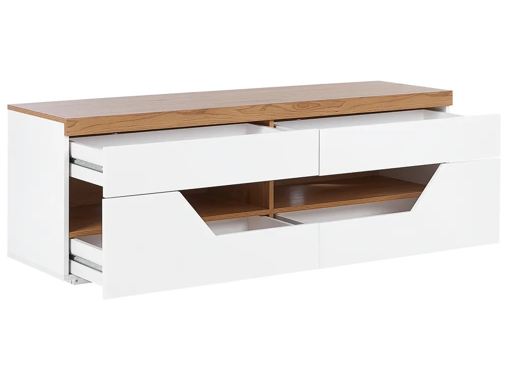 TV Stand CHEVAL Brown/ White_826915