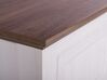TV-Möbel creme / dunkler Holzfarbton mit Schublade 160 x 40 x 54 cm NASHVILLE_756321