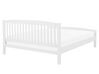 Klasická bílá dřevěná manželská postel 160x200 cm CASTRES_754524