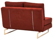 Living Room Set 6 Seater JERSLEV Fabric Red_1013539