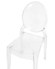 Set di 4 sedie da pranzo MERTON Trasparente_690274