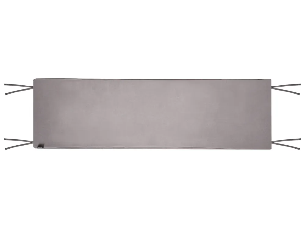Garden Bench with Cushion MARLBORO 180 cm Acacia Wood Grey_1153682