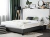 Sivá čalúnená posteľ 160 x 200 cm ROANNE_873058