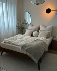 Bett ohne Kopfteil BERRIC 160 x 200 cm Dunkle Esche_967302