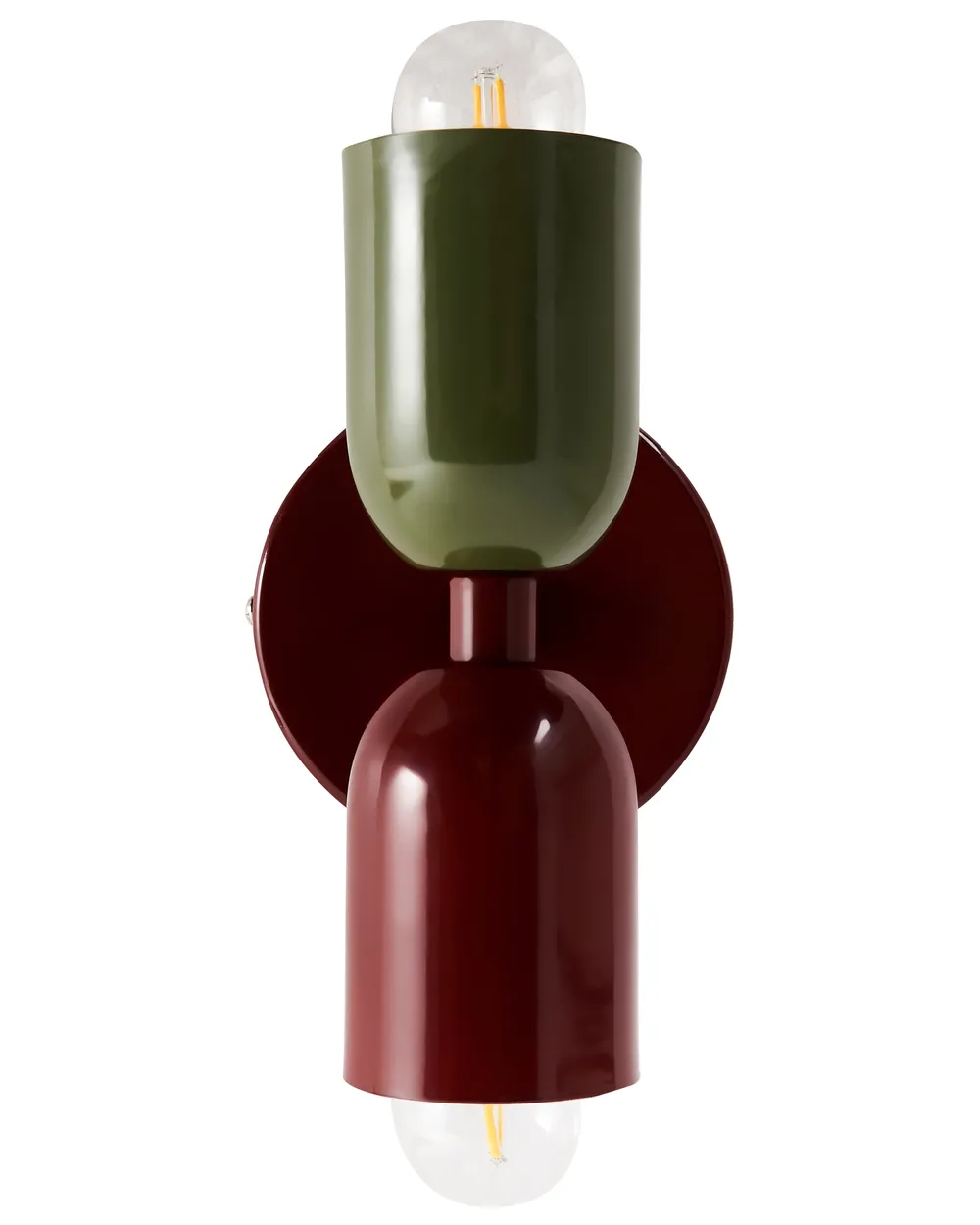 Set di 2 lampade da parete TOPI Metallo Rosso/Verde_987519
