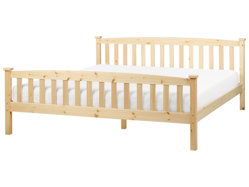 Bed Dennenhout GIVERNY 180 x 200 cm Lichtbruin