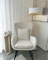 Boucle Rocking Chair Cream White and Black ANASET_928874