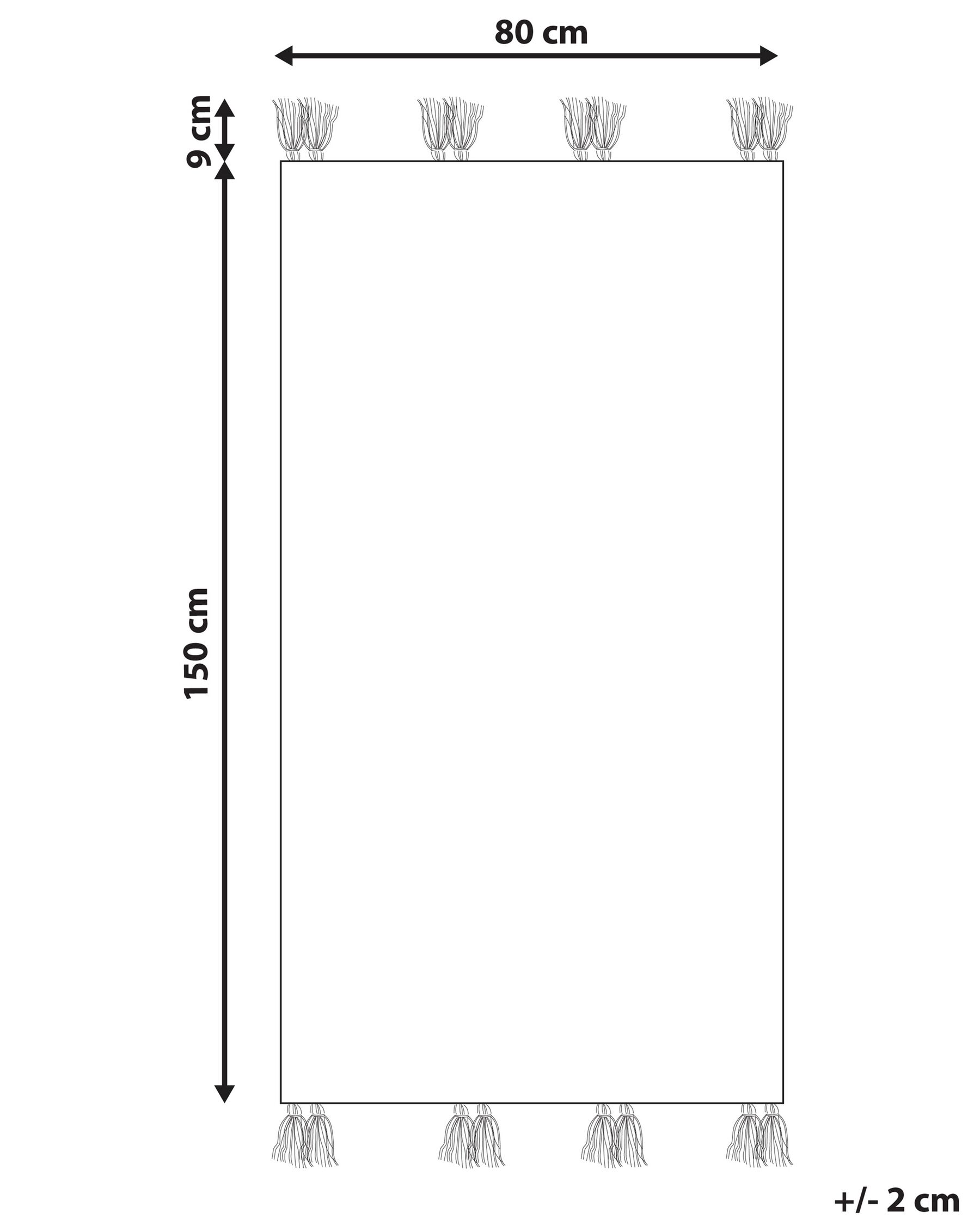 Wool Kilim Area Rug 80 x 150 cm Grey ARATASHEN_860004