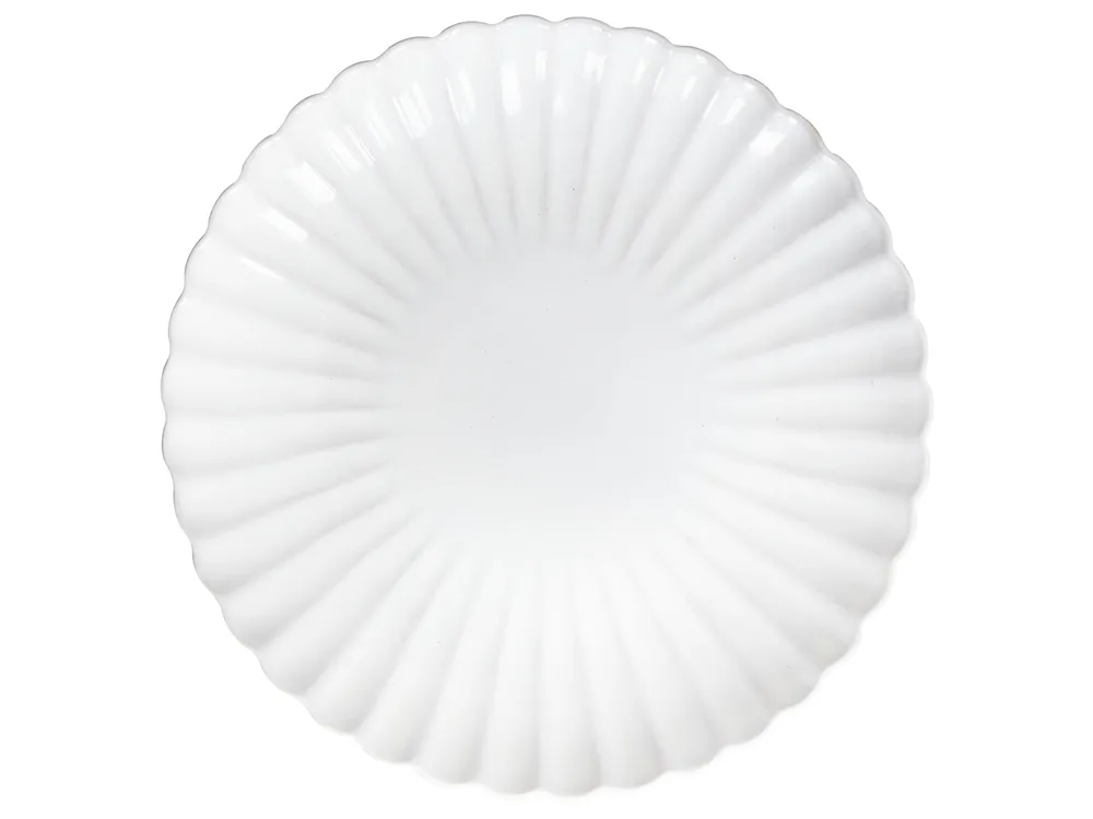 Set di 4 piatti grandi NETTLE Gres porcellanato Bianco_957423