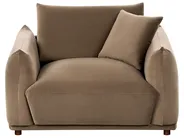 Set da salotto 5 posti JUBEK Velluto Marrone_1074608