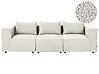 Sofá modular 3 plazas AXEBO Bouclé Blanco crema