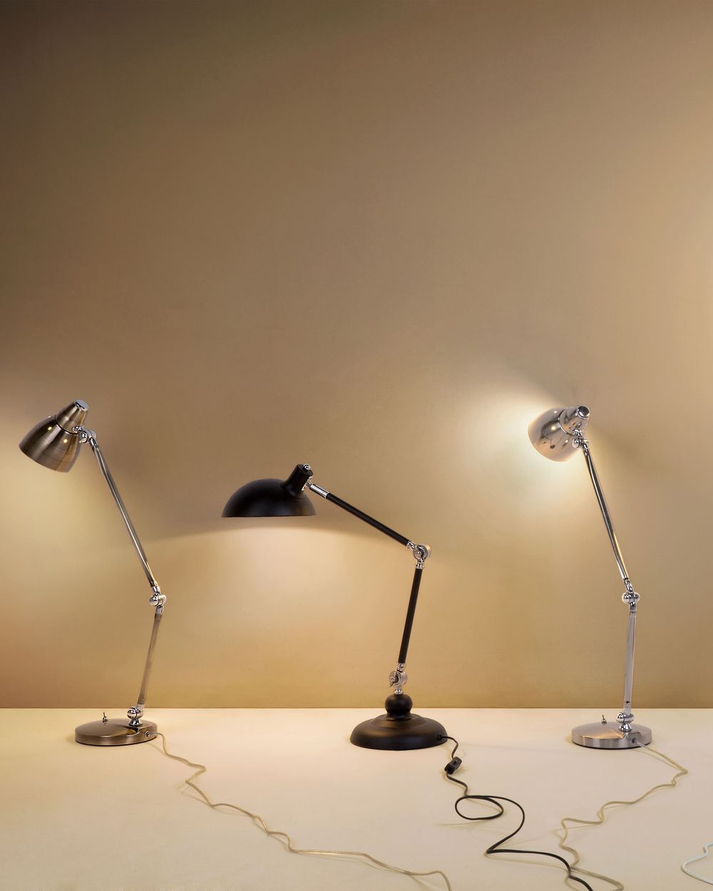Lampă de birou MERAMEC Reglabil Metal Negru