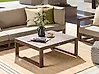 Garden Coffee Table TIMOR 90 cm 75 cm Certified Acacia Wood Dark Brown