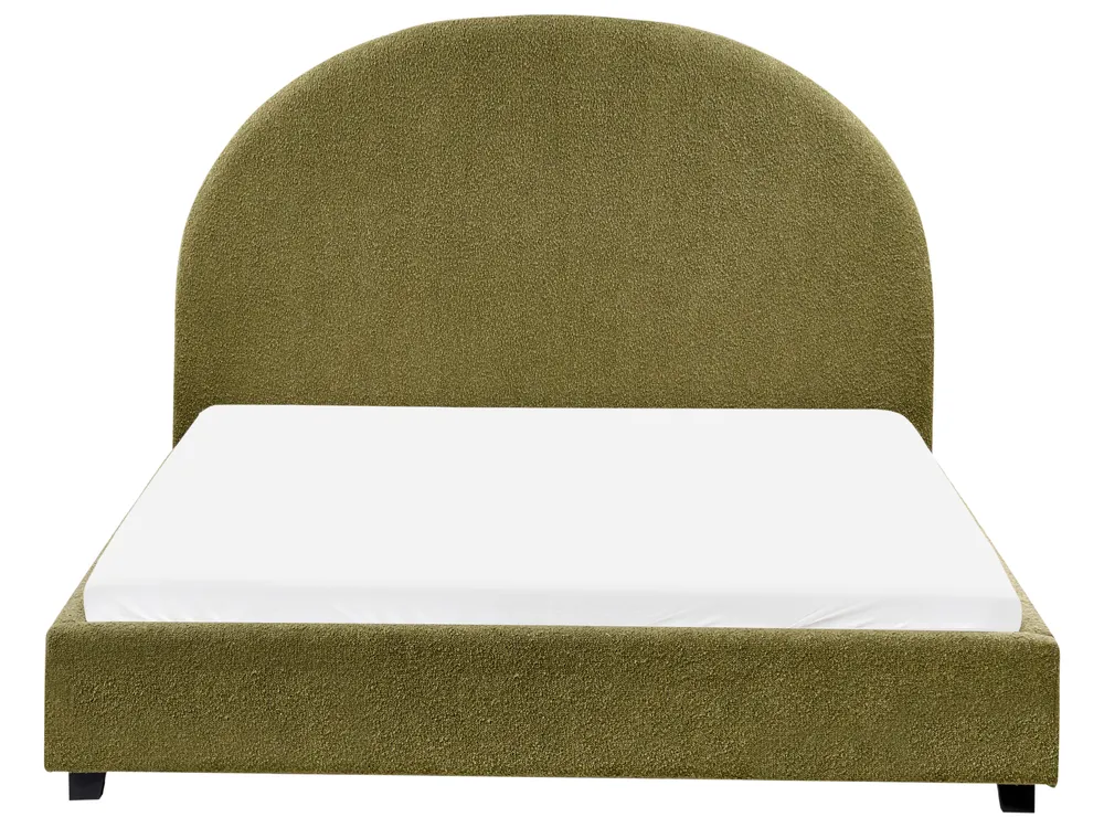 Waterbed Boucle VAUCLUSE 140 x 200 cm (EU Double) Olive Green_977635