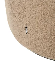 Swivel Armchair DAVIK Boucle Taupe_943666