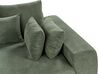 Canapé 4 places en tissu chenille vert foncé TORPO_918905