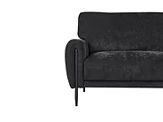 Sofa 3-Sitzer SKARO Chenillegewebe Schwarz_1156711