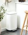 Kosz na śmieci z pedałem 30 L ECOCOLLECT Metal Biały