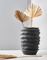 Stoneware Flower Vase 30 cm Black FLIER_935244