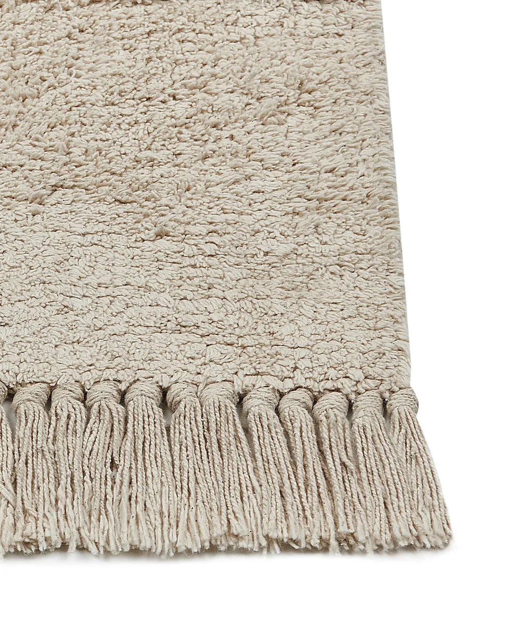 Rug NURU Light Beige 140 x 200 cm Cotton_840019