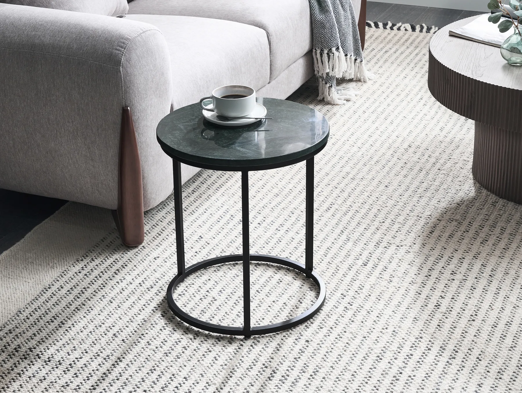 Side Table TYRELL Marble Dark Green_1047489