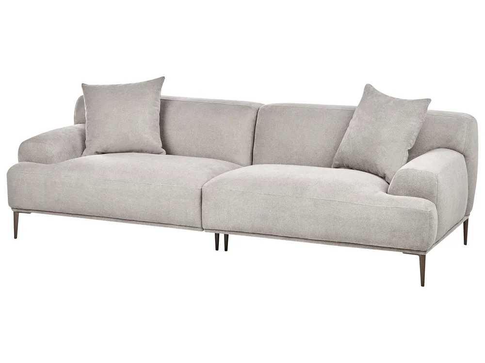 Sofa 3 Seater MATILA Fabric Light Grey_951833