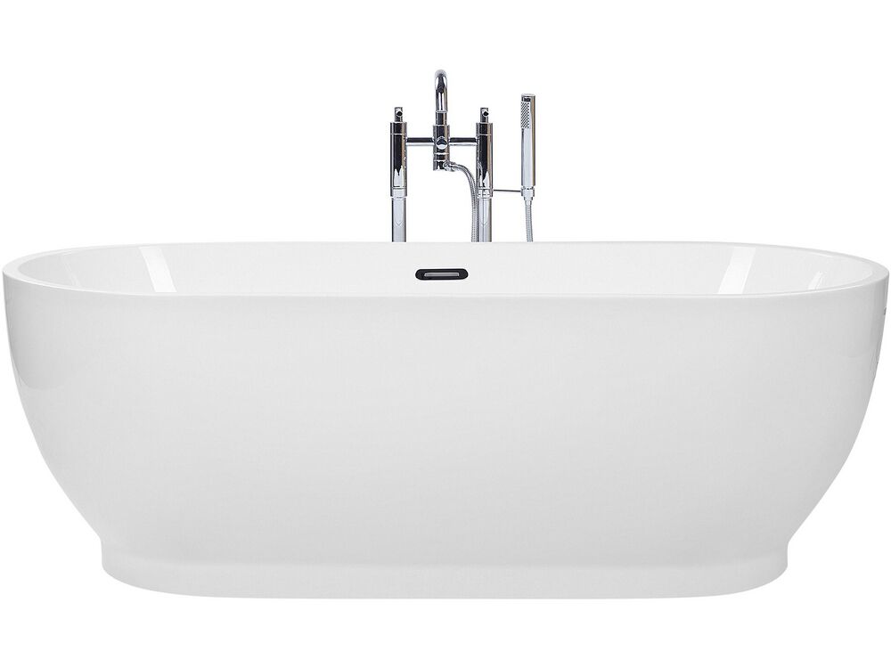 Freistehende Badewanne LEVERA 170 x 78 cm Weiß