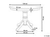 Round Dining Table ⌀ 120 cm White AKRON_927550