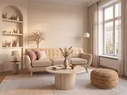Sofa 3 Seater MOTALA Fabric Beige_514110