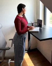 Electric Adjustable Standing Desk DESTIN II 160 cm 72 cm Black_1154800