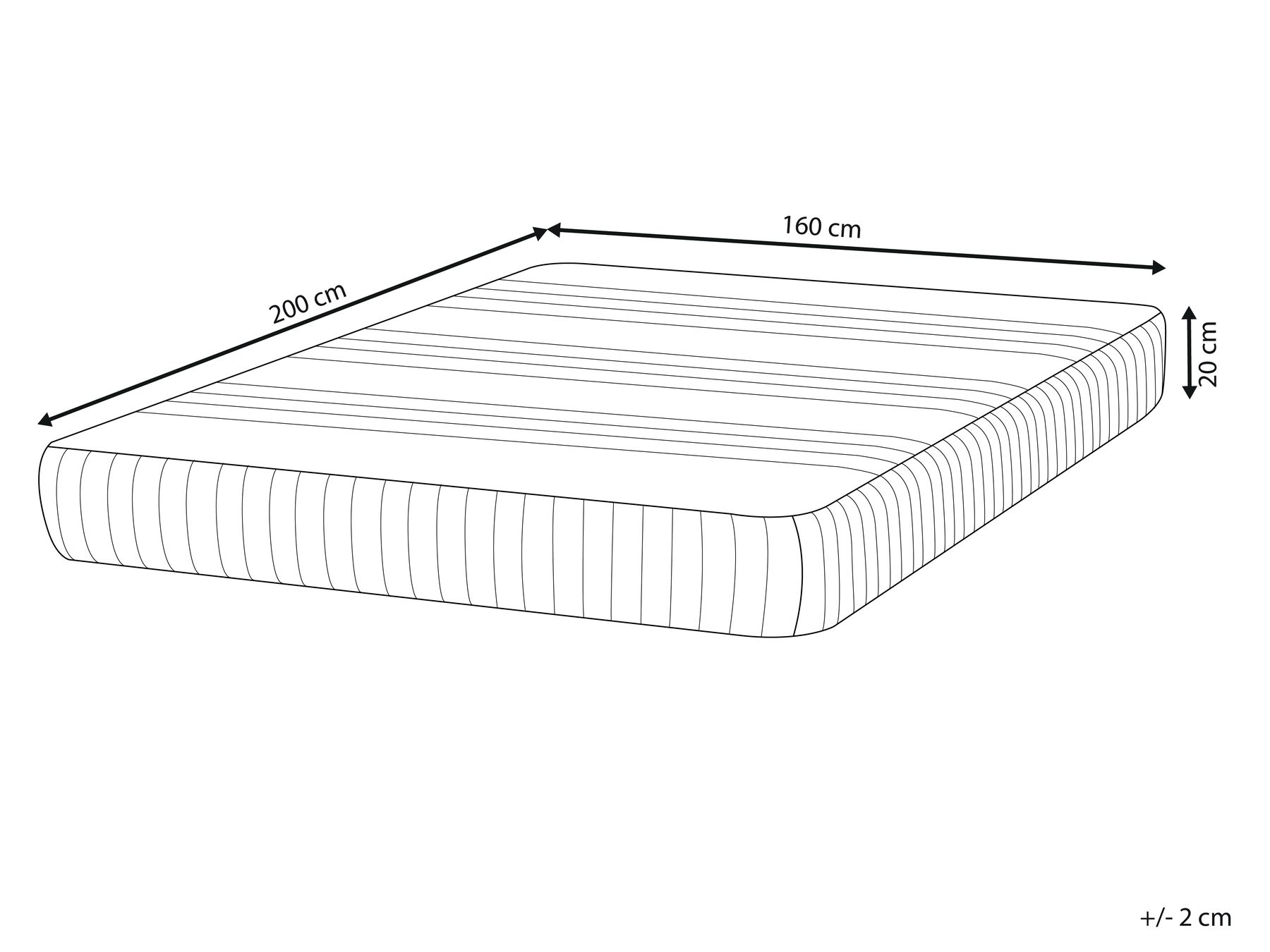 Latex EU King Size Foam Mattress with Removable Cover Firm FANTASY_910360