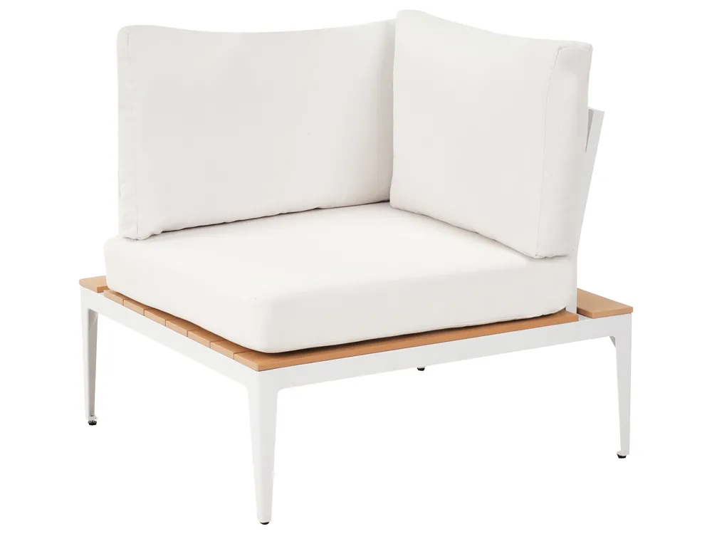Garden Corner Sofa with Table 5 Seater POSITANO Off-White_998803