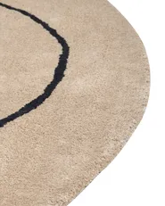 Teppich DIGRI Beige ø 200 cm Viskose_904733