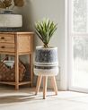 Plant Pot Stand 27 x 27 x 57 cm Grey and Beige ARISAEMA_937022