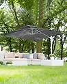 Parasol ogrodowy na wysięgniku 250 cm MONZA Ciemnoszary