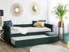 Rozkladacia čalúnená posteľ 80 x 200 cm zelená LIBOURNE_770652