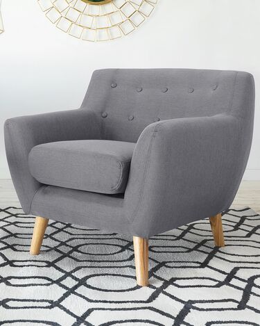 Fabric Armchair Grey MOTALA