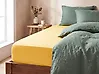 Cotton Fitted Sheet Mustard JANBU Various Sizes